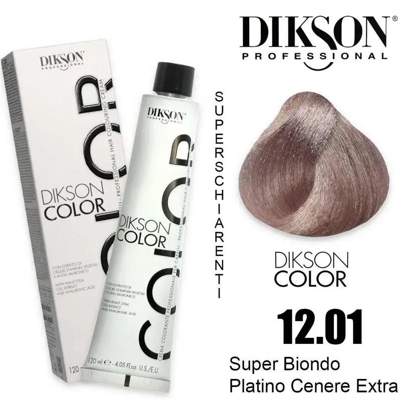Dikson Color 120 Ml 12.01 Super Light Platinum Ash Blonde Extra