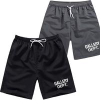GALLERY DEPT casual shorts fitness running training sports shorts drawstring casual pants logo letter print beach pants