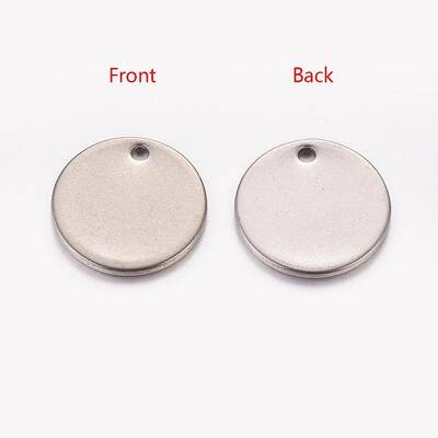 Tarnish Resistant 304 Stainless Steel Stamping Blank Tag Charms