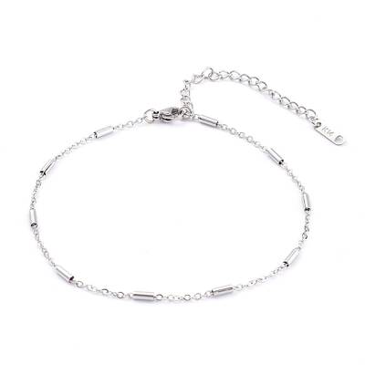 Tarnish Resistant 304 Stainless Steel Cable Chains Anklets