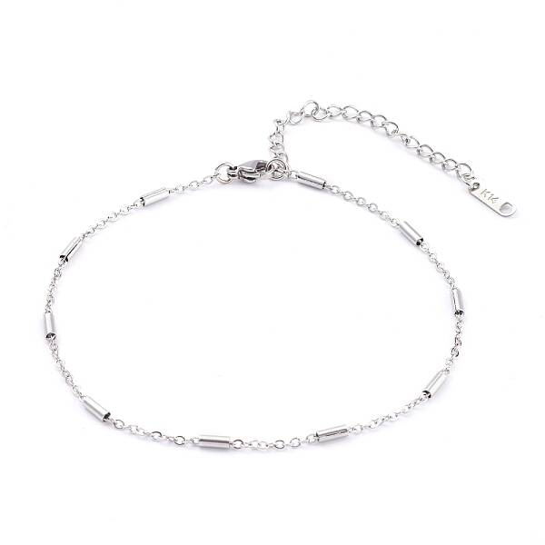 Tarnish Resistant 304 Stainless Steel Cable Chains Anklets