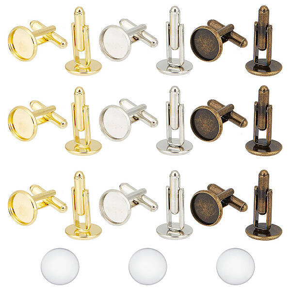 DIY Blank Dome Cufflinks Making Kit