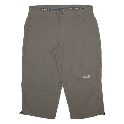 JACK WOLFSKIN Mens Trousers Grey Relaxed Straight W39 L22