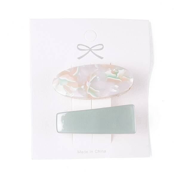 Cellulose Acetate(Resin) and Plasic Alligator Hair Clips
