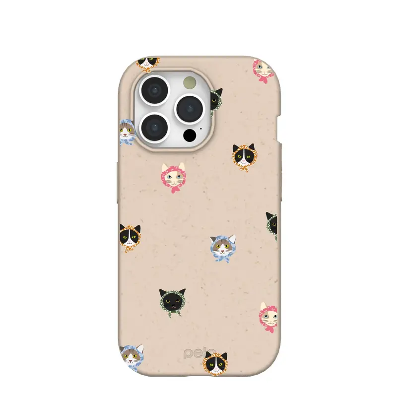 Seashell Cat Couture iPhone 15 Pro Case