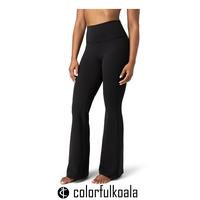 Colorfulkoala Women's Dreamlux High Waisted Flared Leggings Workout Yoga Pants 29.5\