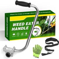 Weed Eater Handle Extension Back Saver, Ergonomic String Trimmer Handle with Shoulder Strap, Weed Wacker Handle Trimmer Grip ...