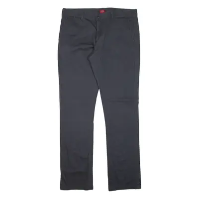 DICKIES Workwear Womens Trousers Grey Slim Straight W34 L31