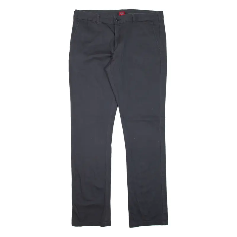 DICKIES Workwear Womens Trousers Grey Slim Straight W34 L31