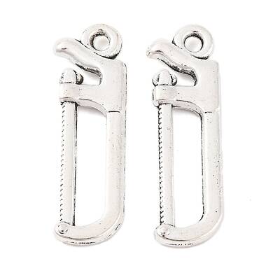 Saw Tibetan Style Zinc Alloy Pendants