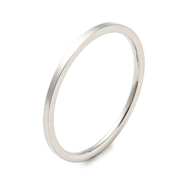 Non-Tarnish 304 Stainless Steel Simple Plain Band Finger Ring for Women Men