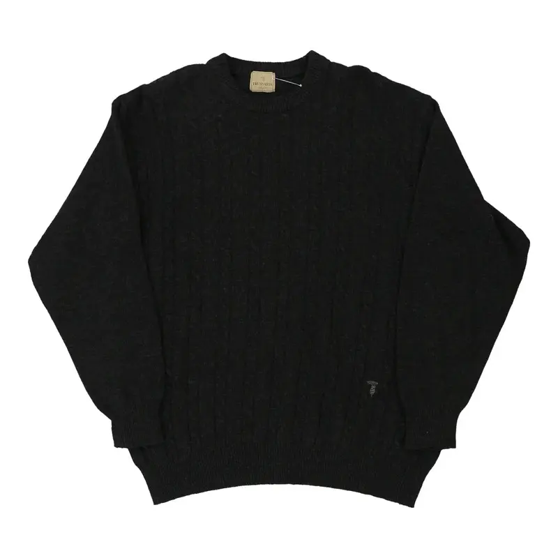 Trussardi Jumper - XL Grey Wool Blend