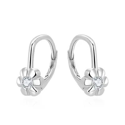 Beneto Lovely Clear Zirconia Girls Earrings AGUC3335-2