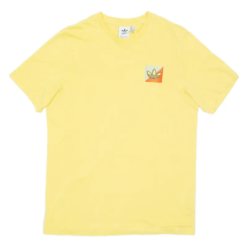 ADIDAS Mens T-Shirt Yellow M