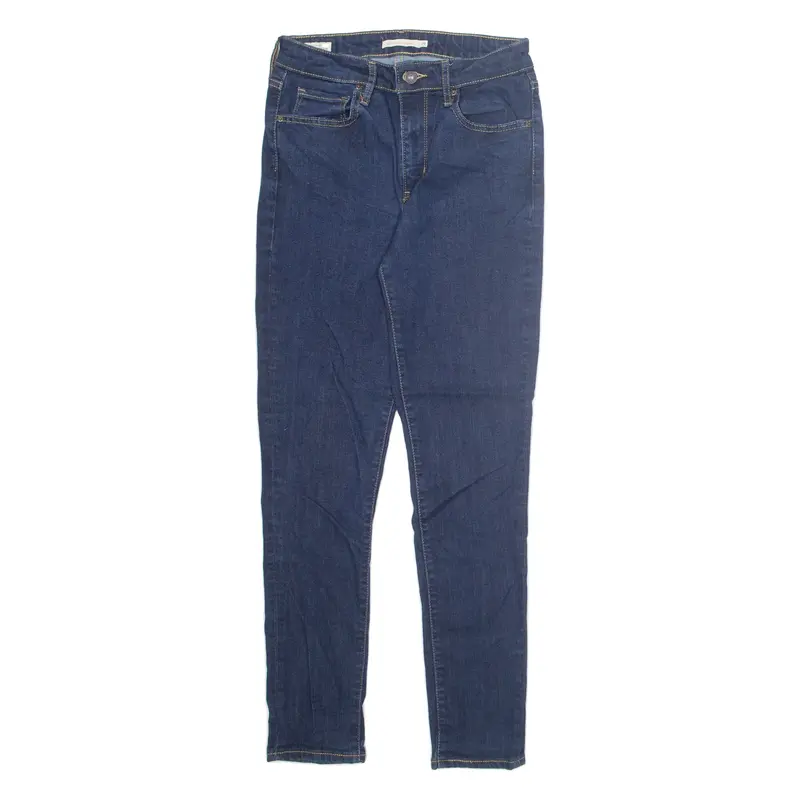 LEVI'S 721 High Rise BIG E Womens Jeans Blue Regular Skinny W28 L30