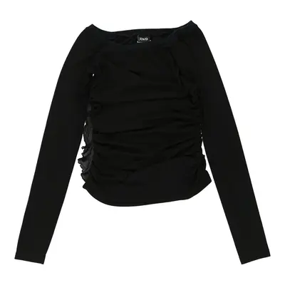 Dolce & Gabbana Sheer Long Sleeve Top - Medium Black Polyester | Size: medium