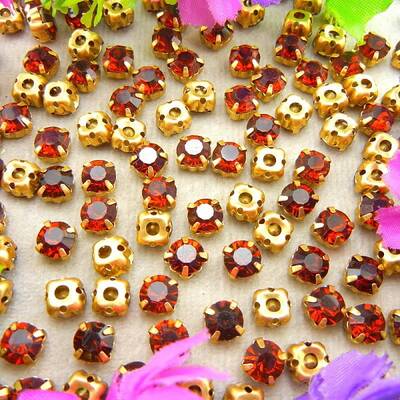 Flat Round Sew on Rhinestone