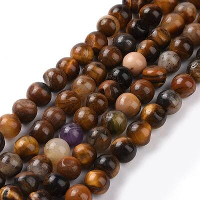 Natural Yellow Tiger Eye Beads Strands