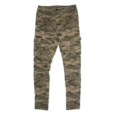 H&M DIVIDED Camouflage Cargo Mens Trousers Beige Regular Skinny W30 L30