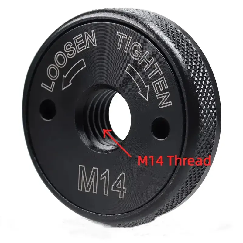 Universal Quick Change Lock Nut M14, Zero Tool Quick Change, Industrial Steel Non-Slip Grip