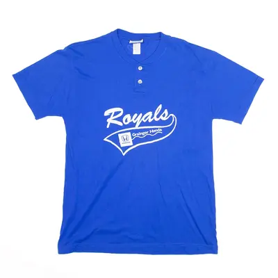 REEBOK Grainger Honda Blue USA Short Sleeve T-Shirt Mens S