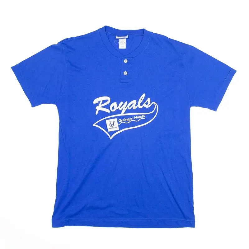 REEBOK Grainger Honda Blue USA Short Sleeve T-Shirt Mens S