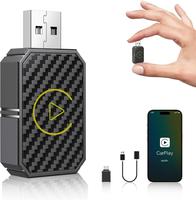 2-in-1 Mini Wireless Carplay Adapter for Apple and Android, converts wired to wireless, for 2016+ factory wired CarPlay cars,...