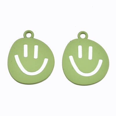 Spray Painted Alloy Pendants