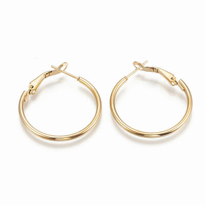 304 Stainless Steel Hoop Earrings