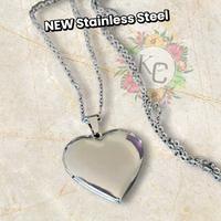 Stainless Steel Heart Locket - 2 photos included