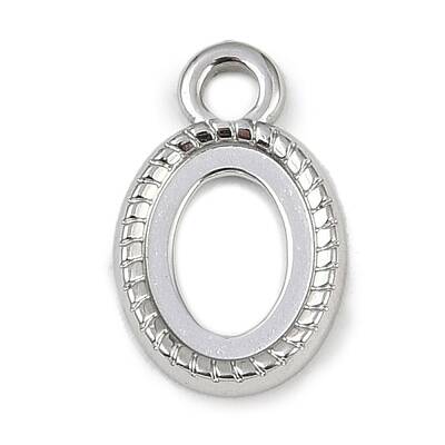 304 Stainless Steel Pendant Cabochon Settings