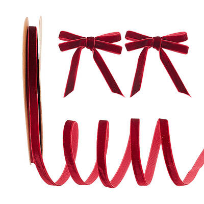 Single Face Velvet Ribbons
