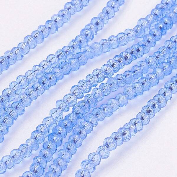 Transparent Glass Beads Strands