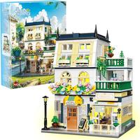 Springtok Mini Bricks Flower House Building Block Set, 998 PCS Flower Manor Building Toy, Creative Building Playset, Xmas for...
