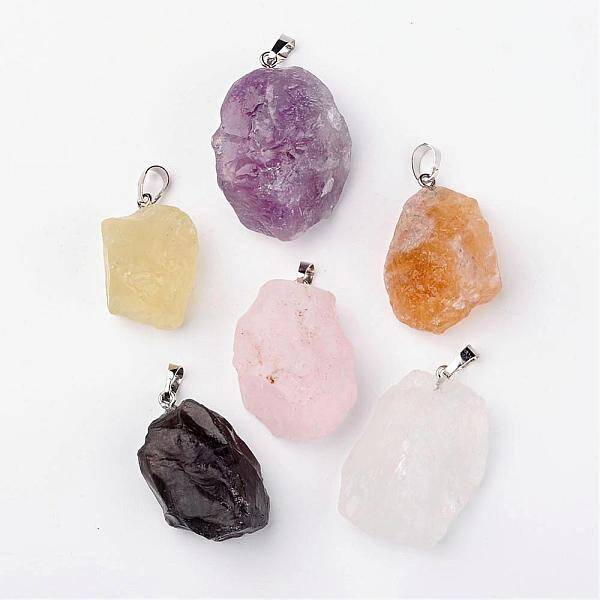 Natural Mixed Quartz Pendants