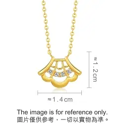 'Taffy' 999 Gold Diamond Necklace