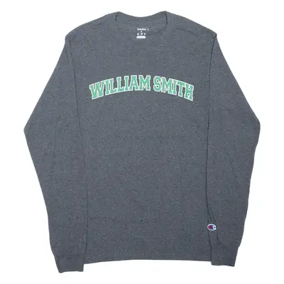 CHAMPION William Smith T-Shirt Grey Long Sleeve Mens S