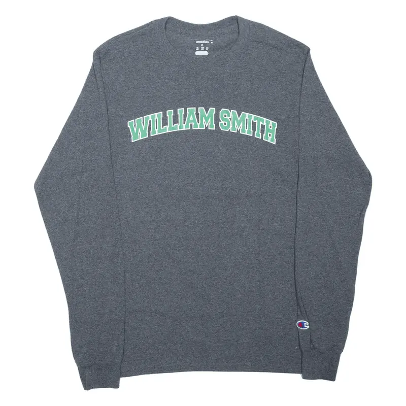 CHAMPION William Smith T-Shirt Grey Long Sleeve Mens S