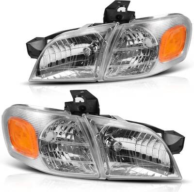 YITAMOTOR® Headlights Assembly Compatible with 1997-2005 Chevy Venture 97-04 Oldsmobile Silhouette 97-98 Pontiac Trans Sport...