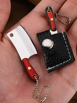 Mini Knife Shaped Keychain, Cute Keychain for Men & Women, Daily Clothing Decor, Trendy Keychain for Birthday Gift Car Bag
