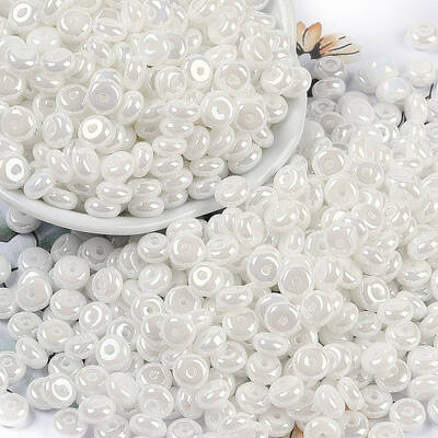 Opaque Colours Luster Glass Seed Beads