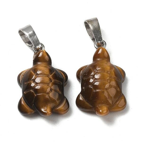 Natural Tiger Eye Pendants