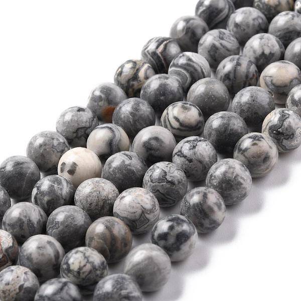 Natural Map Stone/Picasso Stone/Picasso Jasper Beads Strands