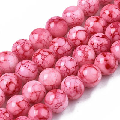 Baking Painted Glass Beads Strands