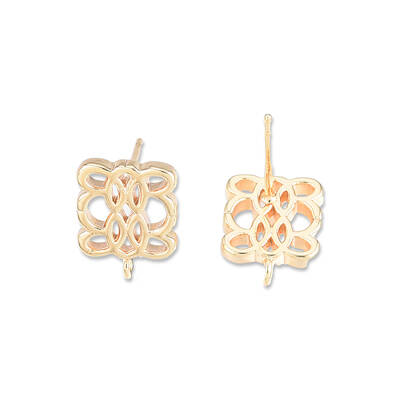Brass Stud Earring Findings