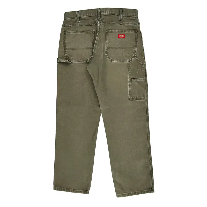 Dickies Carpenter Trousers - 34? Waist Khaki Cotton
