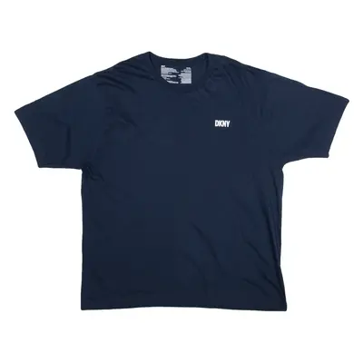 DKNY Mens T-Shirt Blue 2XL