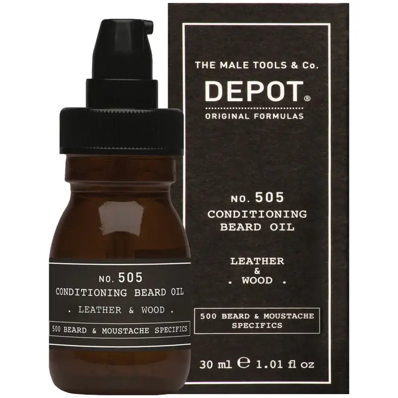Depot no.505 Leather&Wood Beard Oil 30 ml