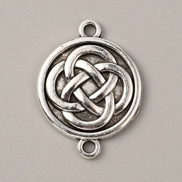 Tibetan Style Alloy Knot Connector Charms