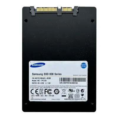 MZ-7PC128 Samsung 830 Series 128GB 2.5-inch 6GB/s SATA NAND MLC (Basic Kit) Solid State Drive